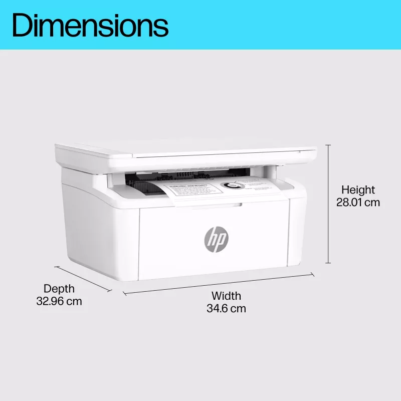 Impresora láser multifunción HP LaserJet MFP M140w — Monocromo, 20 ppm, 600×600 DPI, A4, Wi‑Fi, Ethernet, Blanco