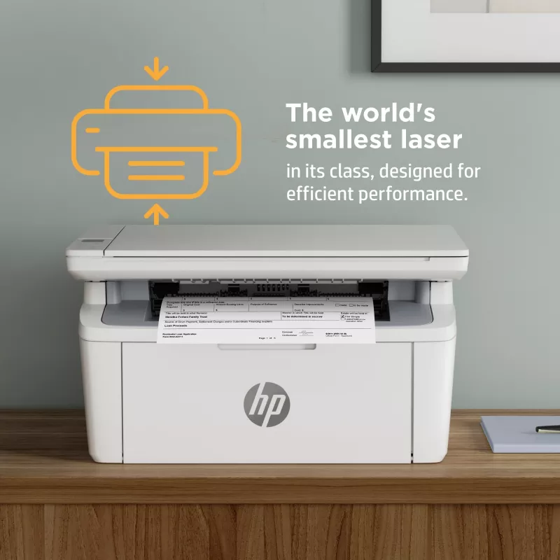 Impresora láser multifunción HP LaserJet MFP M140w — Monocromo, 20 ppm, 600×600 DPI, A4, Wi‑Fi, Ethernet, Blanco