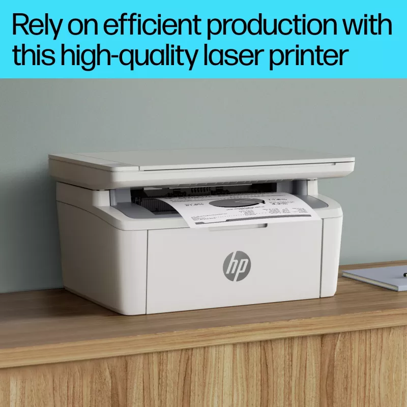 Impresora láser multifunción HP LaserJet MFP M140w — Monocromo, 20 ppm, 600×600 DPI, A4, Wi‑Fi, Ethernet, Blanco