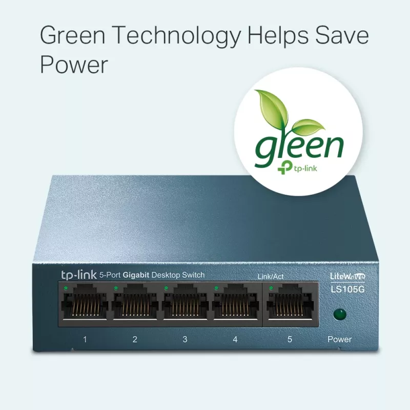 TP-Link switch de red de sobremesa 5 puertos 10/100/1000Mbps