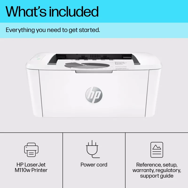 HP LaserJet M110w impresora, láser, 600 x 600 DPI, A4, 20 ppm, con red, Blanco