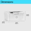 HP LaserJet M110w impresora, láser, 600 x 600 DPI, A4, 20 ppm, con red, Blanco