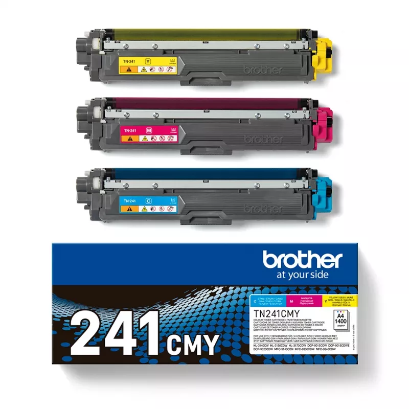 Multipack de tóner Brother TN241CMY 2200 páginas Cian Magenta Amarillo