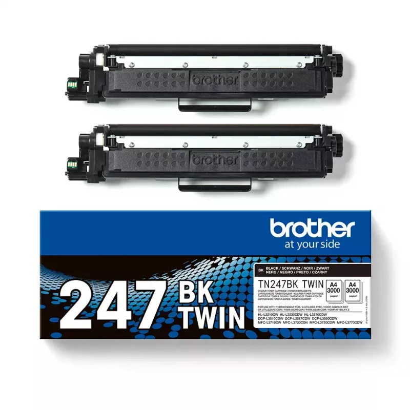 Tóner Brother TN247BK TWIN - 3000 páginas - Negro