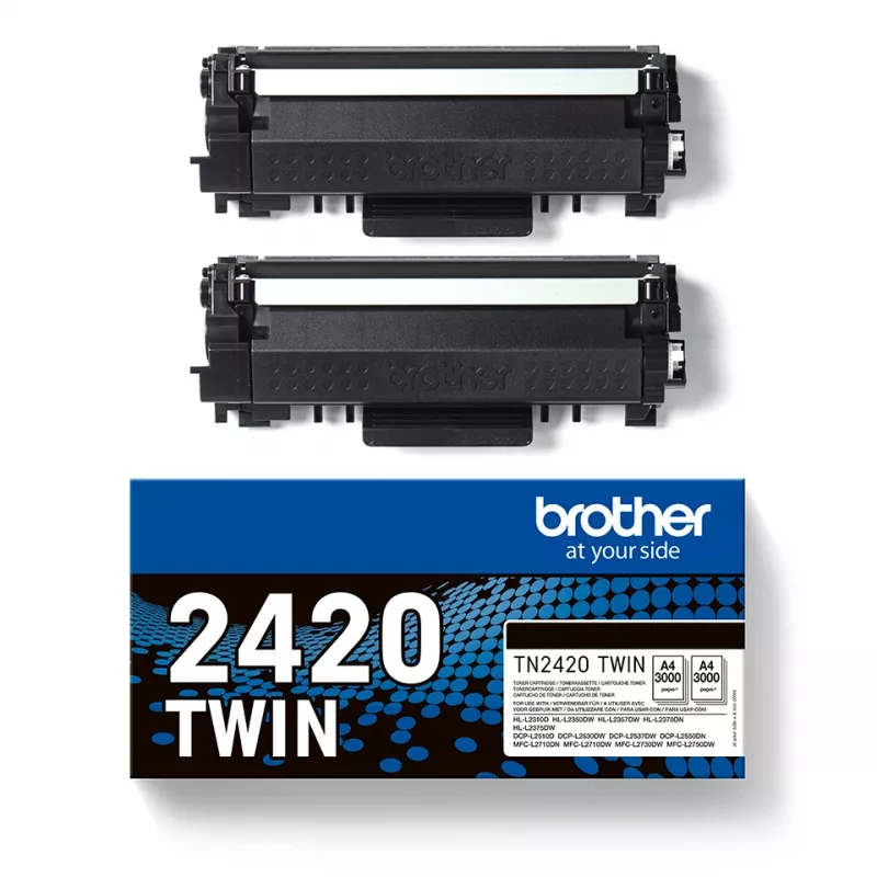 Tóner Brother TN2420 TWIN-Pack 3000 páginas Negro