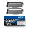 Cartucho de tóner Brother TN-2320TWIN 2600 páginas Negro