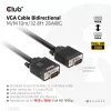 Club 3D CAC-1710 cable VGA HD-15 macho/macho, bidireccional, 10 m, 1080p, negro