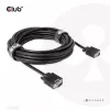 Club 3D CAC-1710 cable VGA HD-15 macho/macho, bidireccional, 10 m, 1080p, negro