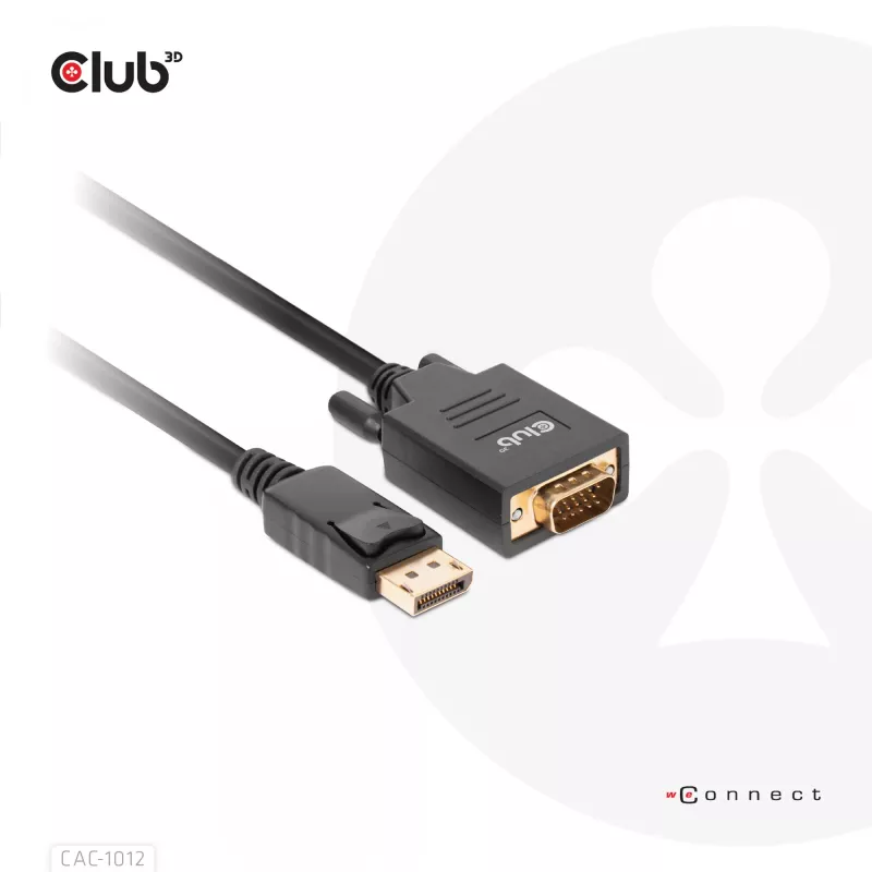 Cable DisplayPort a VGA M/M CLUB3D CAC-1012 2m