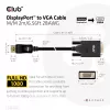 Cable DisplayPort a VGA M/M CLUB3D CAC-1012 2m