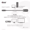 Cable DisplayPort a VGA M/M CLUB3D CAC-1012 2m