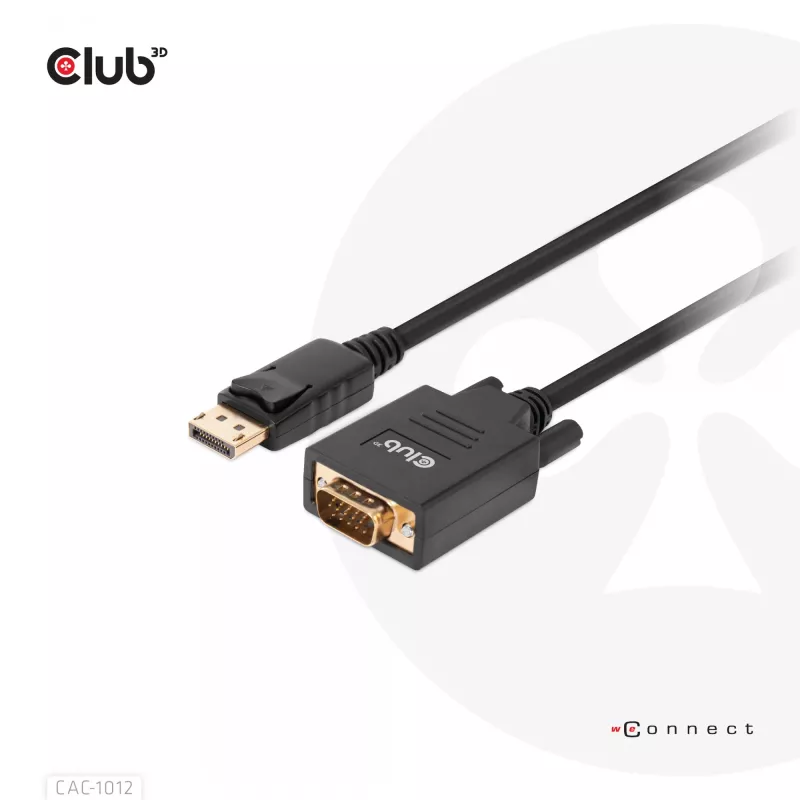 Cable DisplayPort a VGA M/M CLUB3D CAC-1012 2m