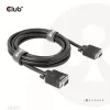 Cable VGA bidireccional M/M 3 m 28AWG CLUB3D CAC-1703