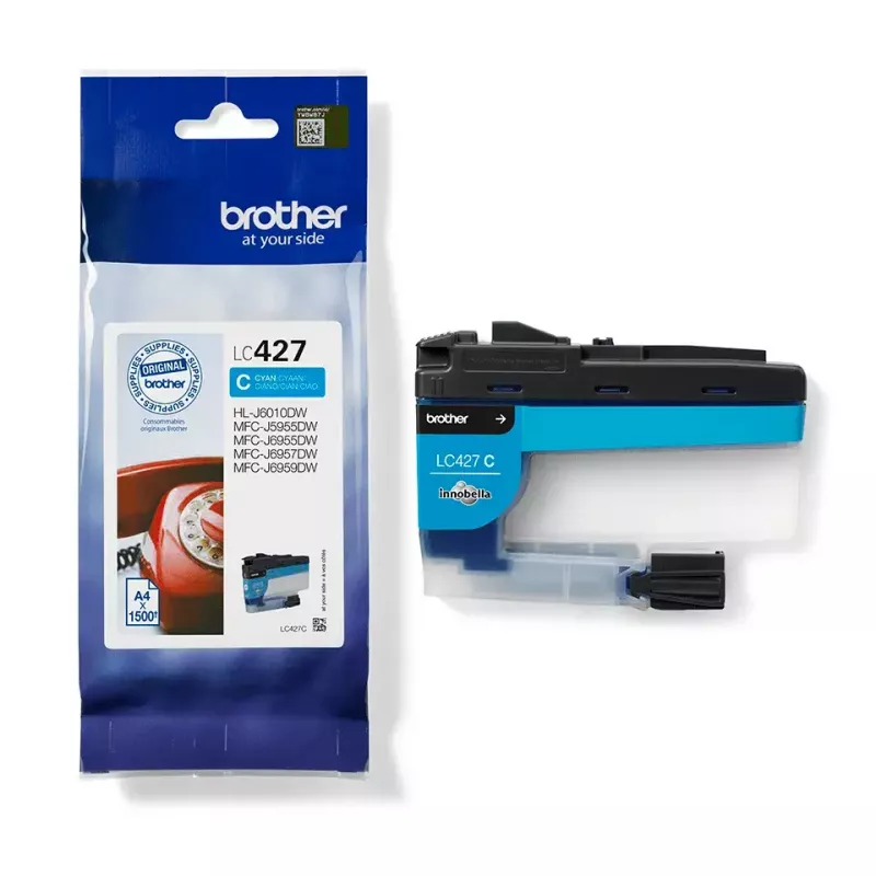 Cartucho de tinta Brother LC427C, 1 ud. original estándar cian