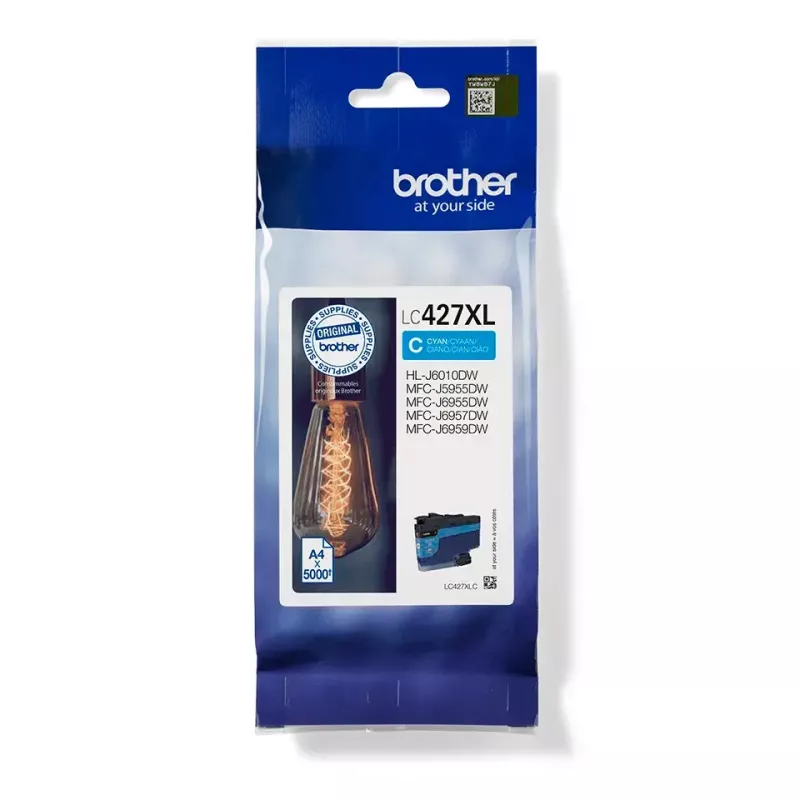 Cartucho de tinta Brother LC-427XLC 1 ud. original alta capacidad (XL) cian