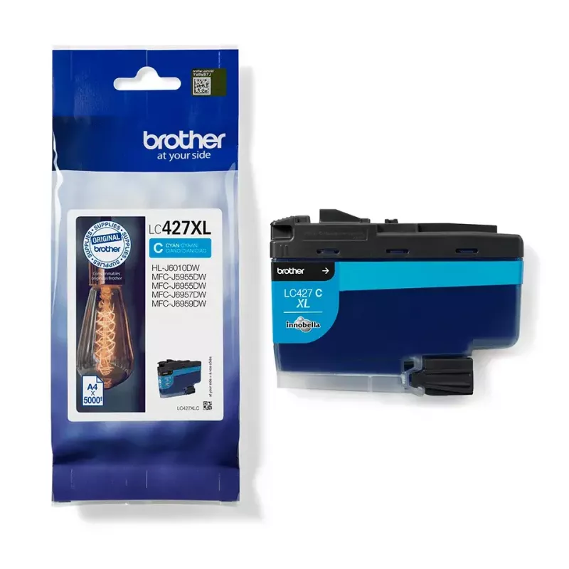 Cartucho de tinta Brother LC-427XLC 1 ud. original alta capacidad (XL) cian