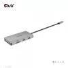 Hub USB Gen1 Type-C 9 en 1 CLUB3D con HDMI, VGA, 2x USB Gen1 Type-A, RJ45, ranuras para tarjetas SD/Micro SD y conector hembra USB Gen1 Type-C