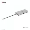 Hub USB Gen1 Type-C 9 en 1 CLUB3D con HDMI, VGA, 2x USB Gen1 Type-A, RJ45, ranuras para tarjetas SD/Micro SD y conector hembra USB Gen1 Type-C