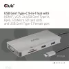 Hub USB Gen1 Type-C 9 en 1 CLUB3D con HDMI, VGA, 2x USB Gen1 Type-A, RJ45, ranuras para tarjetas SD/Micro SD y conector hembra USB Gen1 Type-C