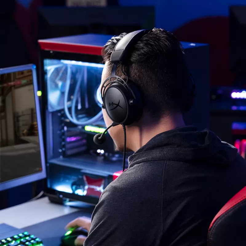 Auriculares gaming HyperX Cloud Alpha - (negro-rojo)