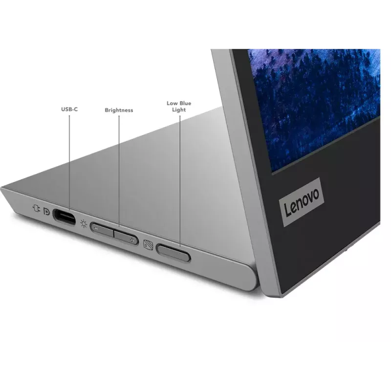 Monitor Lenovo L15 15,6 pulgadas LED IPS Full HD 1920×1080, 60 Hz, 14 ms, 250 cd/m², USB-C PD 65 W, VESA, altura ajustable