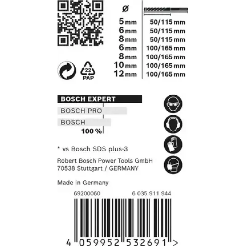 Juego de brocas Bosch Expert 2 608 900 195 7 uds.