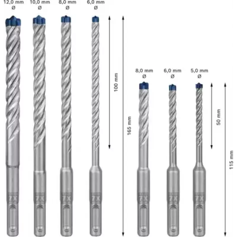 Juego de brocas Bosch Expert 2 608 900 195 7 uds.