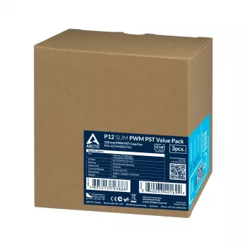 Ventilador ARCTIC P12 Slim PWM PST de 120 mm optimizado para presión con cable en Y integrado