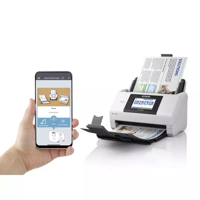 Escáner de alimentación Epson WorkForce DS-790WN 600 x 600 DPI A4 negro, blanco