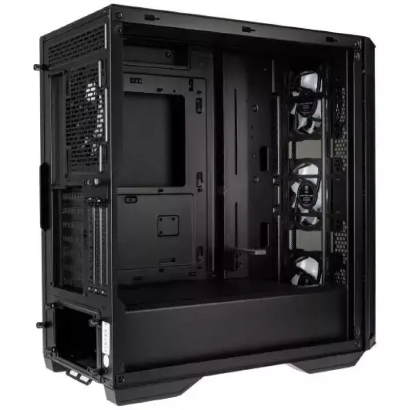 Caja de PC Kolink Observatory Z Midi Tower — compatible con ATX, 3x120 mm frontal, 1x120 mm trasero, 245×465×495 mm, negra