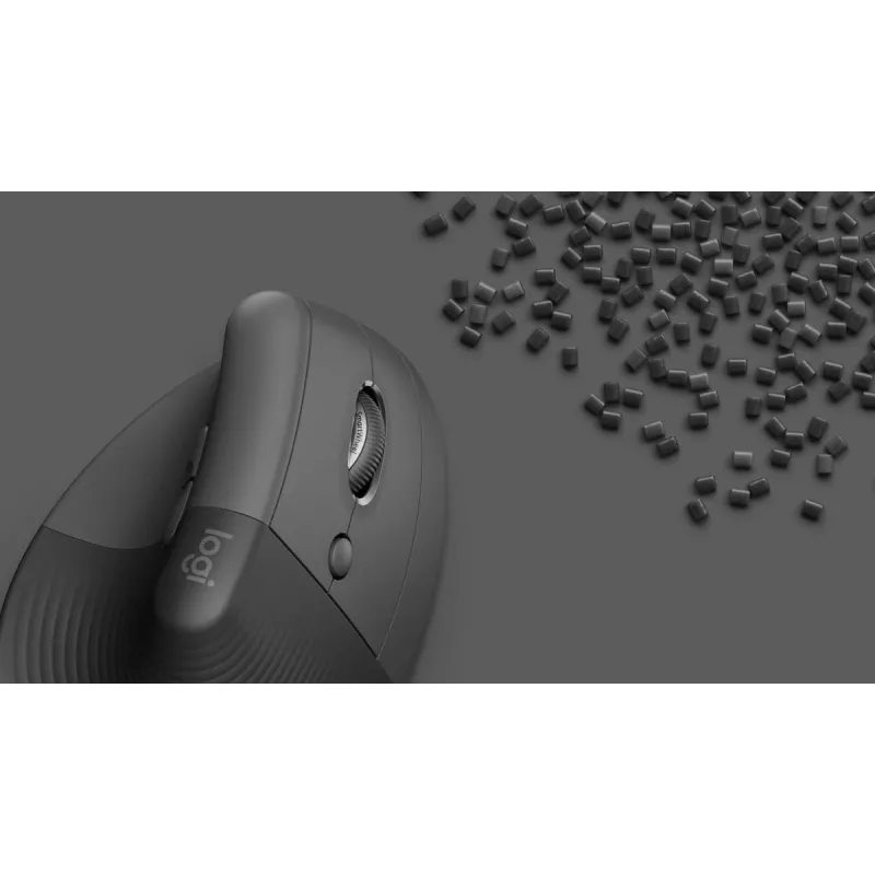 Ratón ergonómico vertical LOGITECH Lift - diestro - inalámbrico - negro grafito