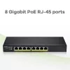 Zyxel GS1915-8EP gestionado L2 Gigabit Ethernet (10/100/1000) Power over Ethernet (PoE) negro