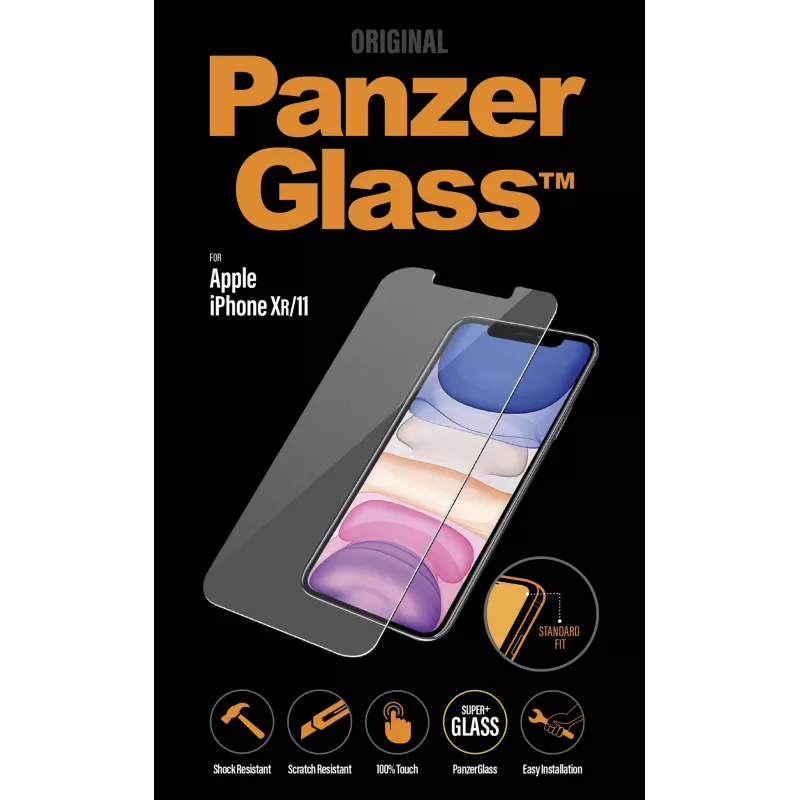 PanzerGlass ® Protector de pantalla iPhone 11 | XR | Standard Fit