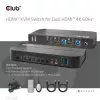 Conmutador KVM CLUB3D CSV-1382 Dual HDMI 4K 60Hz USB
