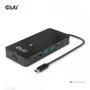 CLUB3D Hub Type-C 7 en 1 con 2x HDMI, 2x USB Gen1 Type-A, 1x RJ45, 1x audio de 3,5 mm, 1x conector hembra USB Gen1 Type-C 100W
