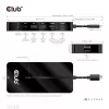 CLUB3D Hub Type-C 7 en 1 con 2x HDMI, 2x USB Gen1 Type-A, 1x RJ45, 1x audio de 3,5 mm, 1x conector hembra USB Gen1 Type-C 100W