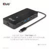 CLUB3D Hub Type-C 7 en 1 con 2x HDMI, 2x USB Gen1 Type-A, 1x RJ45, 1x audio de 3,5 mm, 1x conector hembra USB Gen1 Type-C 100W