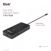 CLUB3D Hub Type-C 7 en 1 con 2x HDMI, 2x USB Gen1 Type-A, 1x RJ45, 1x audio de 3,5 mm, 1x conector hembra USB Gen1 Type-C 100W