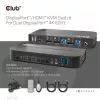 CLUB3D DisplayPort/HDMI KVM Switch para Dual DisplayPort 4K 60Hz