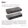 CLUB3D DisplayPort/HDMI KVM Switch para Dual DisplayPort 4K 60Hz