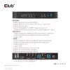 CLUB3D DisplayPort/HDMI KVM Switch para Dual DisplayPort 4K 60Hz