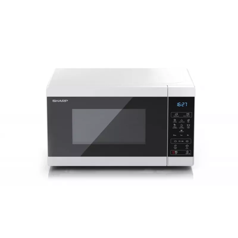Sharp YC-MS02E-W microondas negro, blanco microondas solo de sobremesa 20 L 800 W