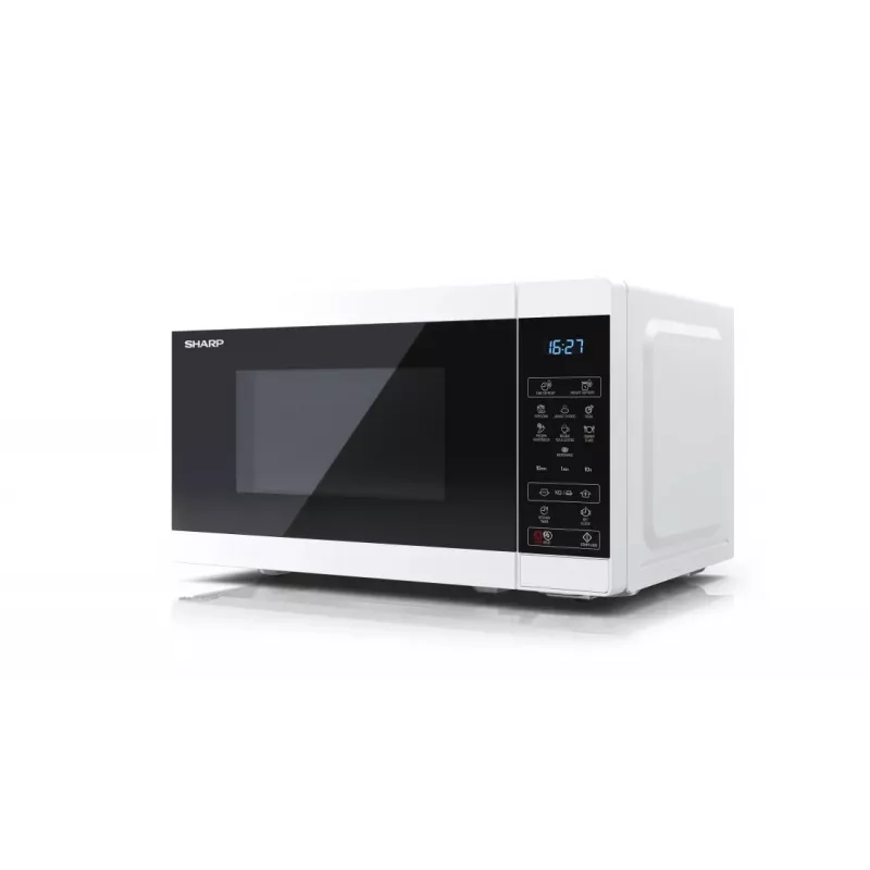 Sharp YC-MS02E-W microondas negro, blanco microondas solo de sobremesa 20 L 800 W