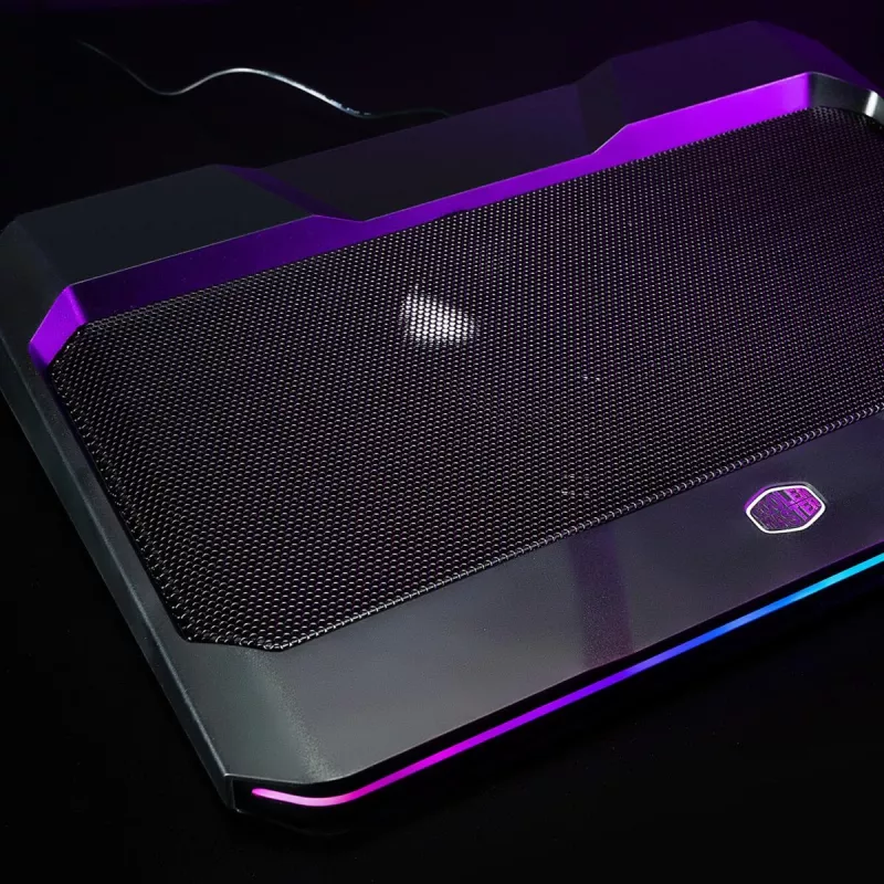 Cooler Master NotePal X150 Spectrum base refrigerante para portátil de hasta 17 pulgadas, con hub USB de 4 puertos