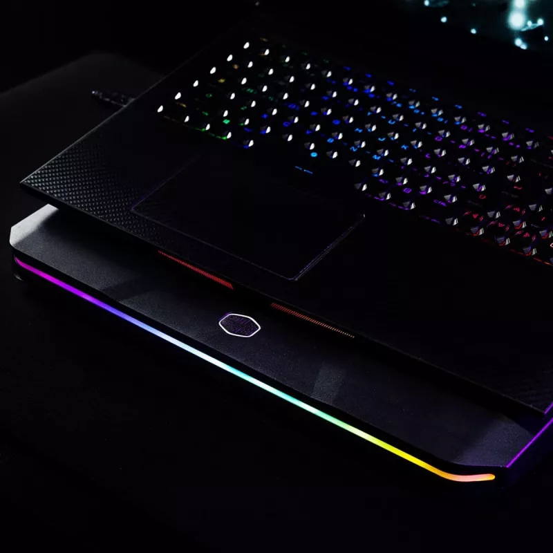 Cooler Master NotePal X150 Spectrum base refrigerante para portátil de hasta 17 pulgadas, con hub USB de 4 puertos