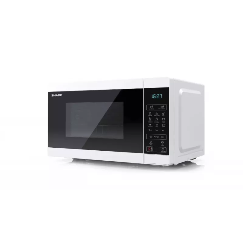 Sharp YC-MG02E-W microondas azul, blanco de sobremesa 20 L 800 W