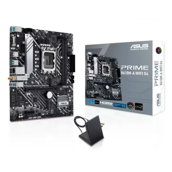 Placa base ASUS PRIME H610M-A WIFI D4 — Intel H610, LGA1700, micro ATX, DDR4, 2x DIMM, Wi‑Fi 5, Bluetooth 5.0, 2x M.2, HDMI 2.1, DP 1.4