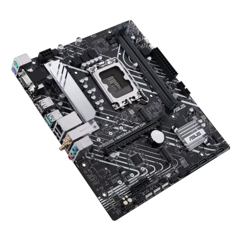 Placa base ASUS PRIME H610M-A WIFI D4 — Intel H610, LGA1700, micro ATX, DDR4, 2x DIMM, Wi‑Fi 5, Bluetooth 5.0, 2x M.2, HDMI 2.1, DP 1.4