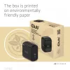 Cargador de viaje CLUB3D 65W tecnología GAN, puerto único USB Type-C, compatibilidad con Power Delivery (PD) 3.0