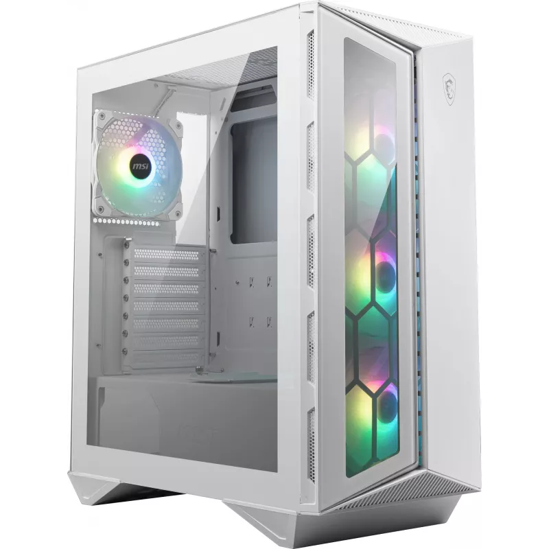 Caja para PC gaming MSI MPG GUNGNIR 110R blanca Midi Tower